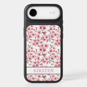 Cherry Blossoms Sakura Pattern Monogrammed iPhone 17 Air Case