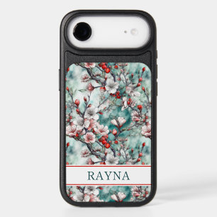 Cherry Blossoms Sakura Print Monogrammed iPhone 17 Air Case