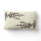 Cherry Blossoms Sakura Throw Pillow (black)