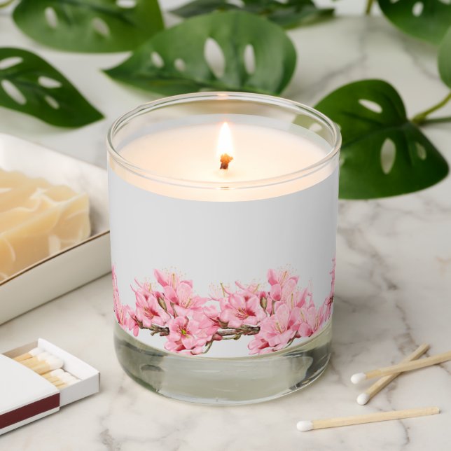 Cherry blossoms   scented candle (Lit)