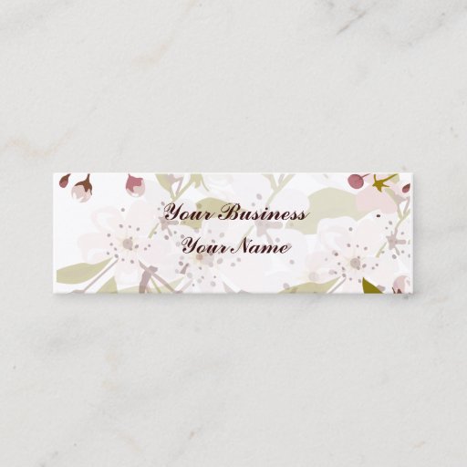 Customizable Cherry Blossoms Skinny Indestructible Business Business Cards