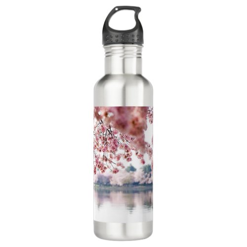 Cherry Blossoms Stainless Steel Water Bottle