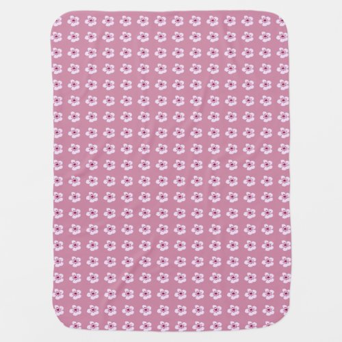 Cherry blossoms stroller blanket