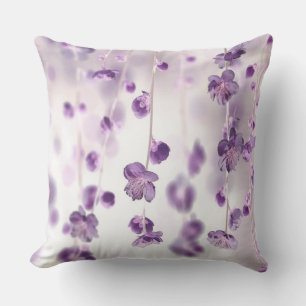 Cherry blossoms throw pillow