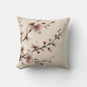 Cherry Blossoms Throw Pillow