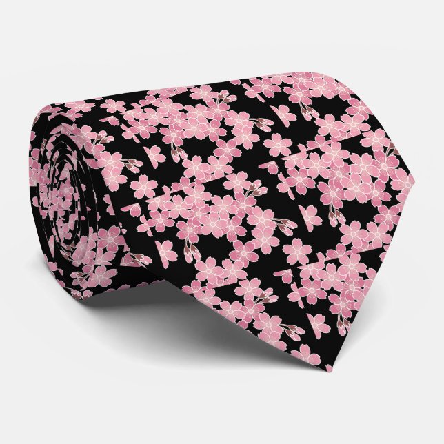 cherry blossoms tie (Rolled)