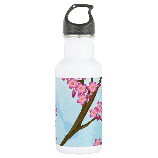 Cherry Blossoms Water Bottle (Front)