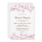 Cherry Blossoms Watercolor Wedding Invitation