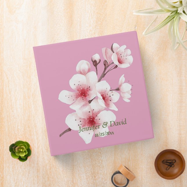 Cherry Blossoms Wedding Binder (In Situ)