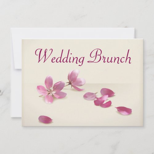 Cherry Blossoms Wedding Brunch Invitation