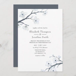 Cherry Blossoms Wedding Invitation