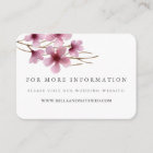 Cherry Blossoms Wedding Website
