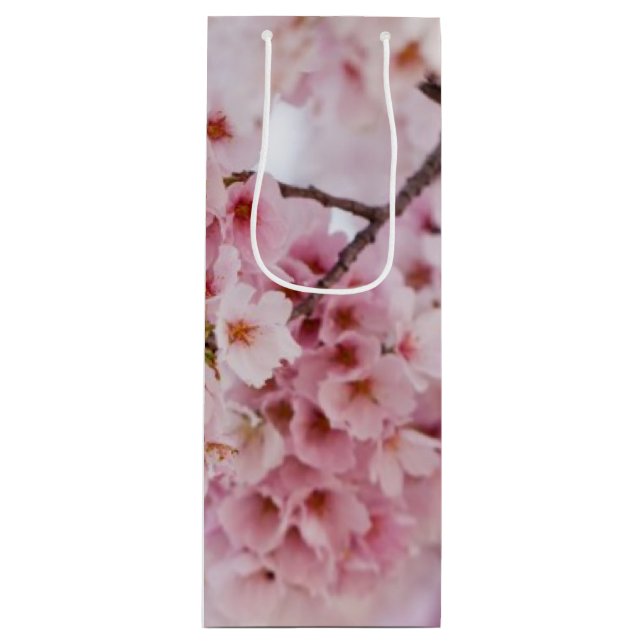 Cherry Blossoms Wine Gift Bag (Front)