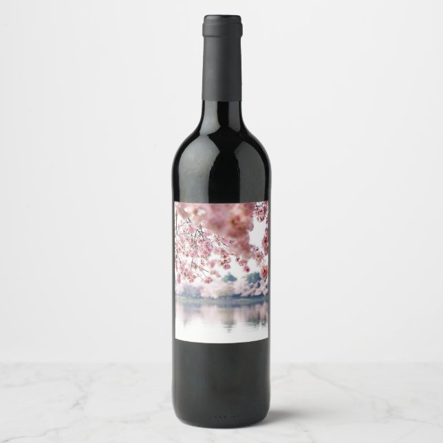 Cherry Blossoms Wine Label (Front)