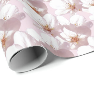 Cherry Blossoms Wrapping Paper Custom Gift Paper