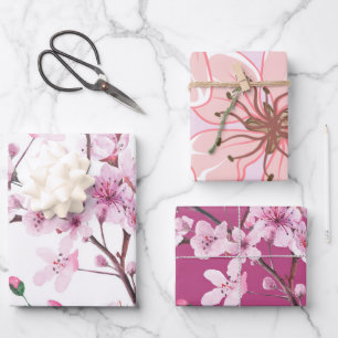 Cherry Blossoms Wrapping Paper Sheets