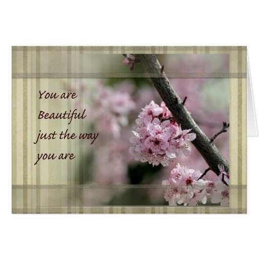 Cherry Blossoms You Are Beautiful Cards (Front Horizontal)