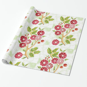 Cherry Blosson Design Wrapping Paper