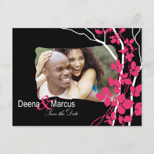 Cherry Blosssom Bella Save the Date Photo Announcement Postcard