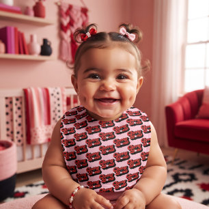 Cherry Bomb Baby Bib