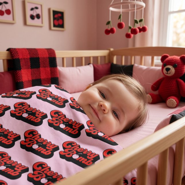 Cherry Bomb Baby Blanket (Creator Uploaded)
