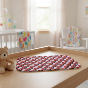 Cherry Bomb Baby Burp Cloth