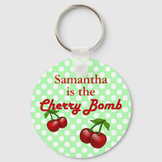 Cherry Bomb Custom Keychain
