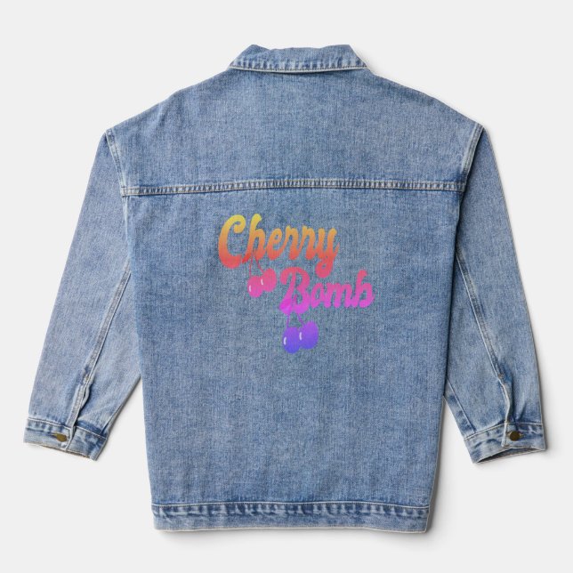 Cherry Bomb Denim Jacket (Back)