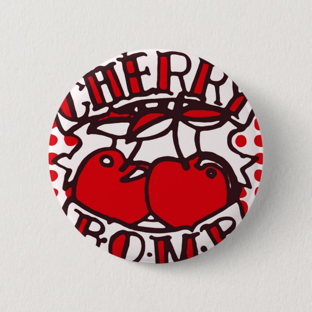 Cherry bomb design button (Front)