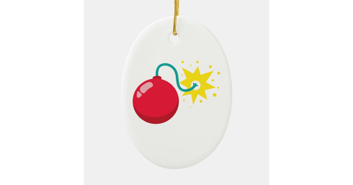 Cherry Bomb Firework Ceramic Ornament Zazzle Com