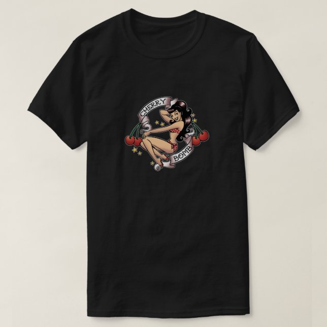 Cherry Bomb Lightweight Hoodie.png T-Shirt (Design Front)