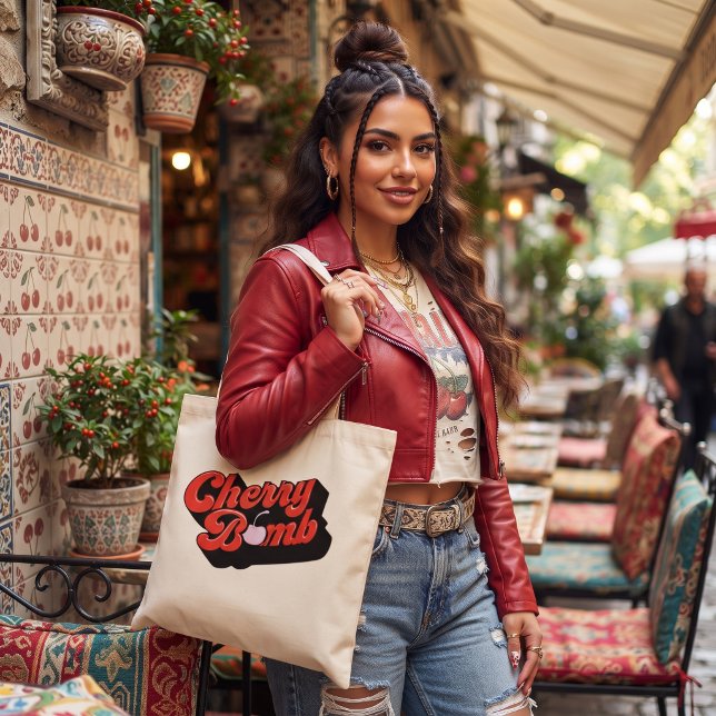 Cherry Bomb Mini Tote Bag (Creator Uploaded)