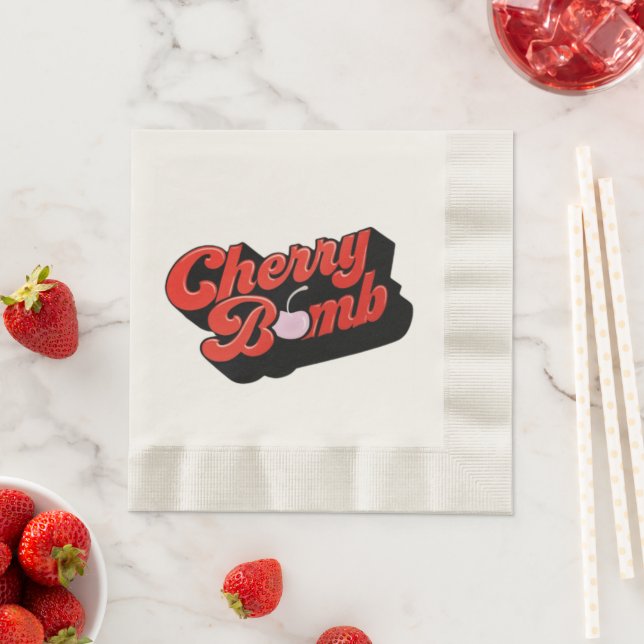 Cherry Bomb Napkins (Insitu)