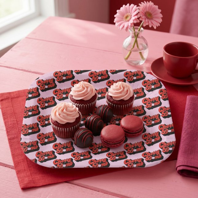 Cherry Bomb Paper Plates (Creator Uploaded)