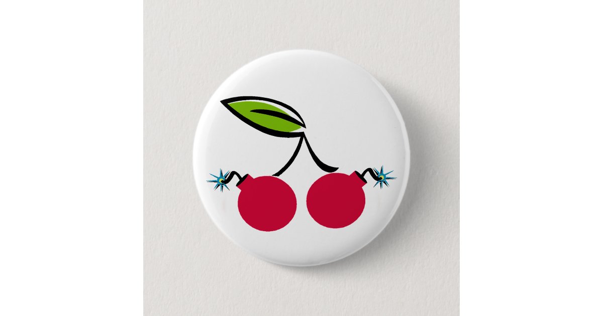 Cherry Bomb Pinback Button