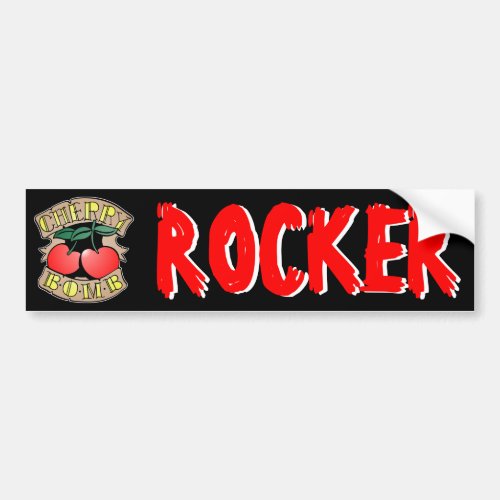 Cherry Bomb Rocker Bumper Sticker