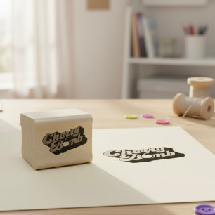 Cherry Bomb Rubber Stamp