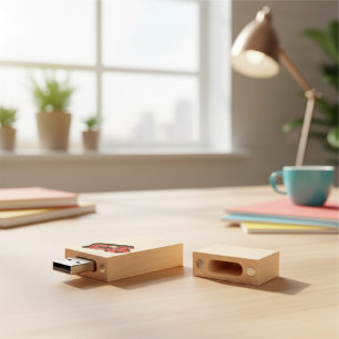 Cherry Bomb Wood Flash Drive