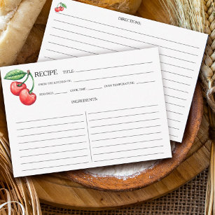 Personalized Recipe Paper, Zazzle