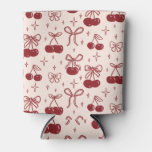 Cherry Bow Can Cooler – Cute Aesthetic Cooler