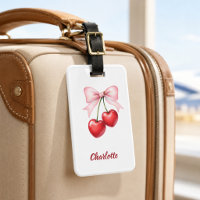 Cherry bow pink name