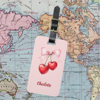 Cherry bow pink name
