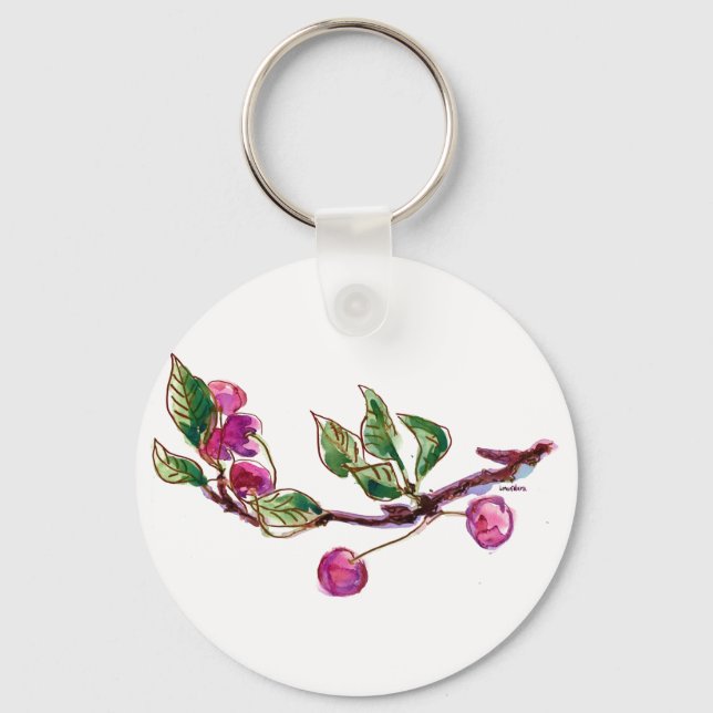 Cherry Branch Keychain (Front)