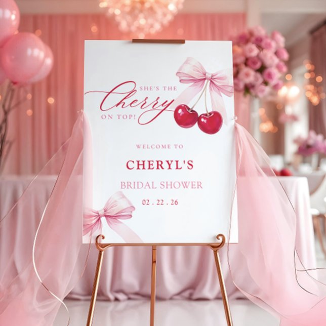 Cherry Bridal Shower Welcome Sign (Creator Uploaded)