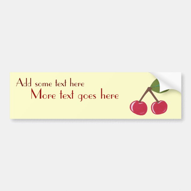 Cherry Bumper Sticker (Front)