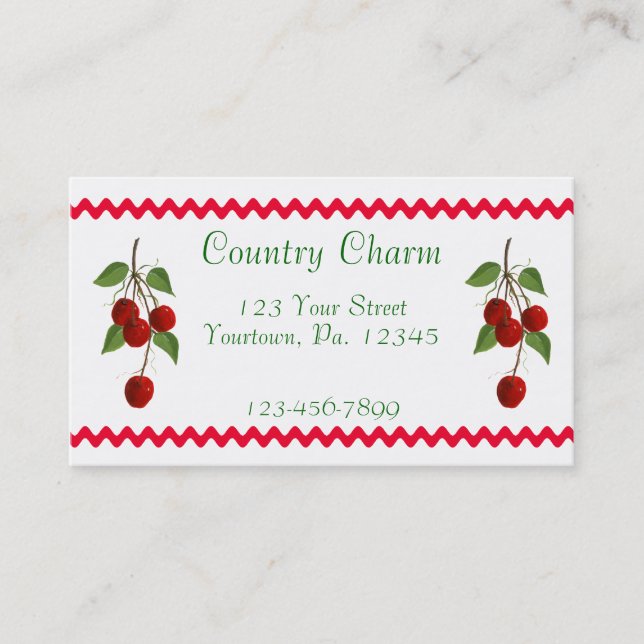Cherry Bunch Business Card (Front)