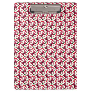 Cherry Butterfly Kawaii Seamless Pattern Clipboard