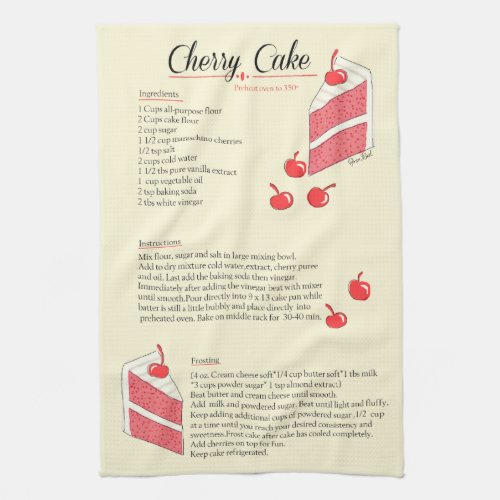 Cherry Cake Towel