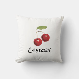 Cherry ❤️ cerise Lancer Oreiller Throw Pillow