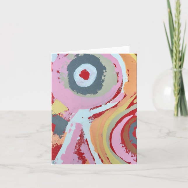 Cherry Chapstick Blank Note Card (Front)